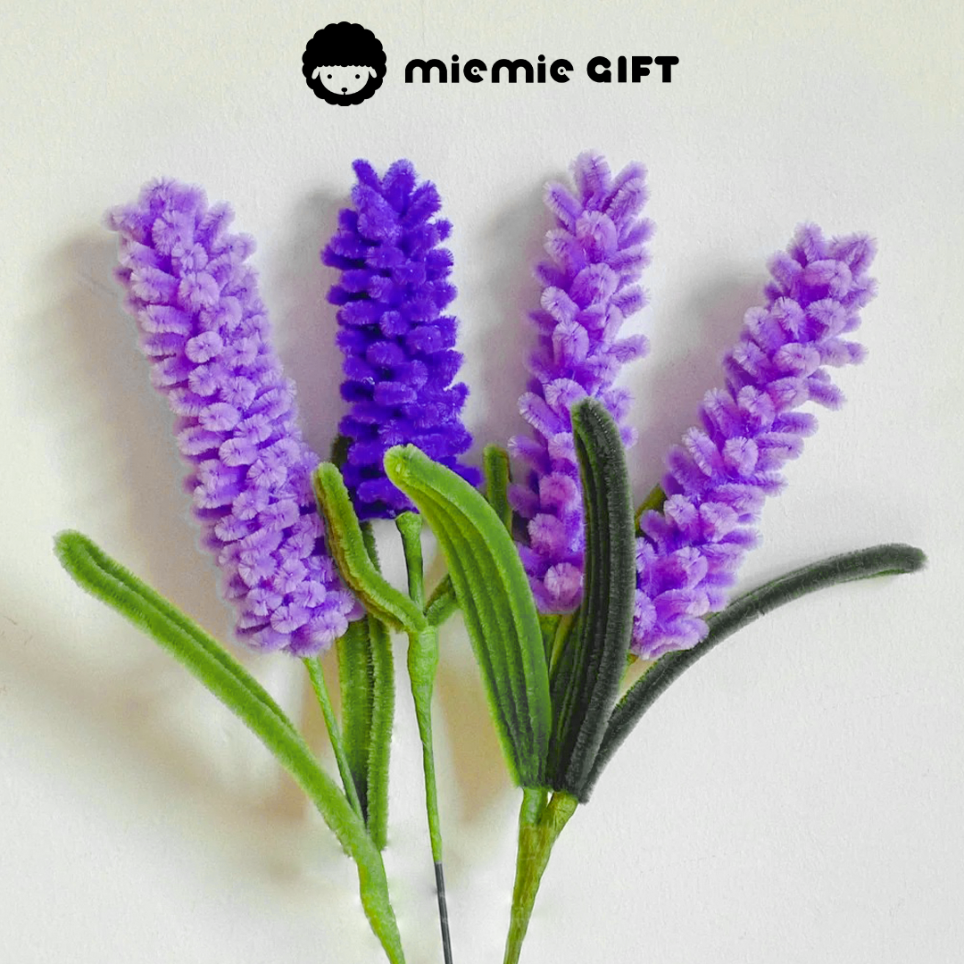 Pipe-Cleaner Lavender Arrangement in Pastel Colors by MieMie Gift
