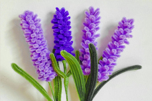 DIY Pipe Cleaner Flower Series: Lavender Tutorial
