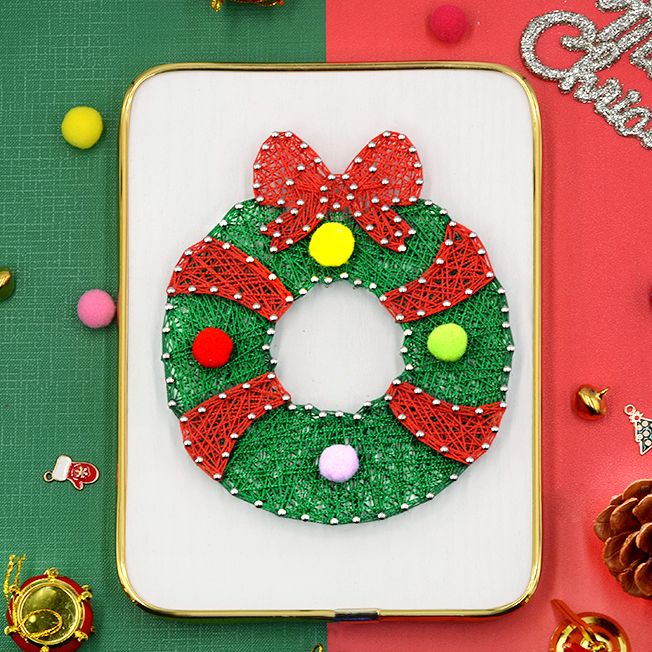 Get creative this holiday season with our Christmas DIY Gift 3D String Painting Kit! This all-in-one package includes colorful strings, vibrant nails, a hammer, and a photo frame, along with easy instructions. Perfect for crafters of all levels, this engaging project lets you create unique, personalized decorations that will impress friends and family. Add a touch of handmade charm to your celebrations!