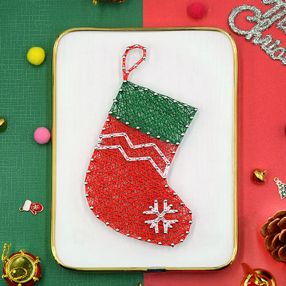 Get creative this holiday season with our Christmas DIY Gift 3D String Painting Kit! This all-in-one package includes colorful strings, vibrant nails, a hammer, and a photo frame, along with easy instructions. Perfect for crafters of all levels, this engaging project lets you create unique, personalized decorations that will impress friends and family. Add a touch of handmade charm to your celebrations!