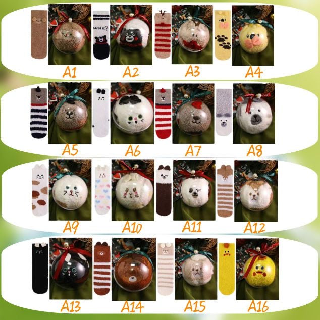 Cozy Christmas Socks in Ornament Ball – Perfect Holiday Gift