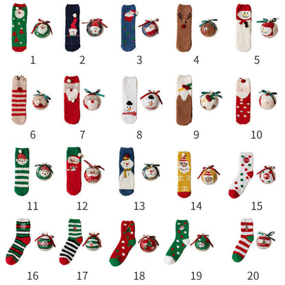 Cozy Christmas Socks in Ornament Ball – Perfect Holiday Gift