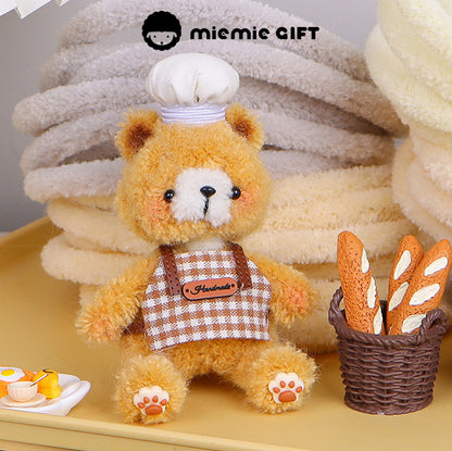 Soft and bendable wool pipe cleaners for DIY projects Handmade wool pipe cleaner teddy bear craft