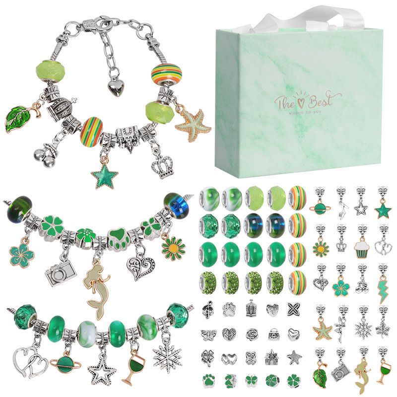 Unleash your child's creativity with our Children DIY Bracelet Pendant Beading Accessories! This delightful jewelry-making kit features colorful crystal beads and charming pendants, perfect for crafting unique bracelets that reflect their personal style. Ideal as a gift for birthdays or special occasions, it encourages imaginative play while developing fine motor skills and artistic expression.

Package include: 1 gift box, 3 bracelets, 20 pendants, 20 accessories, 20 colorful pearls
