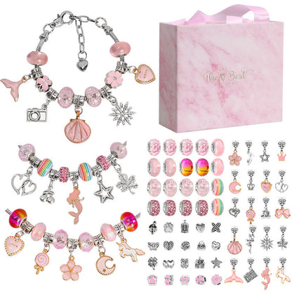 Unleash your child's creativity with our Children DIY Bracelet Pendant Beading Accessories! This delightful jewelry-making kit features colorful crystal beads and charming pendants, perfect for crafting unique bracelets that reflect their personal style. Ideal as a gift for birthdays or special occasions, it encourages imaginative play while developing fine motor skills and artistic expression.

Package include: 1 gift box, 3 bracelets, 20 pendants, 20 accessories, 20 colorful pearls